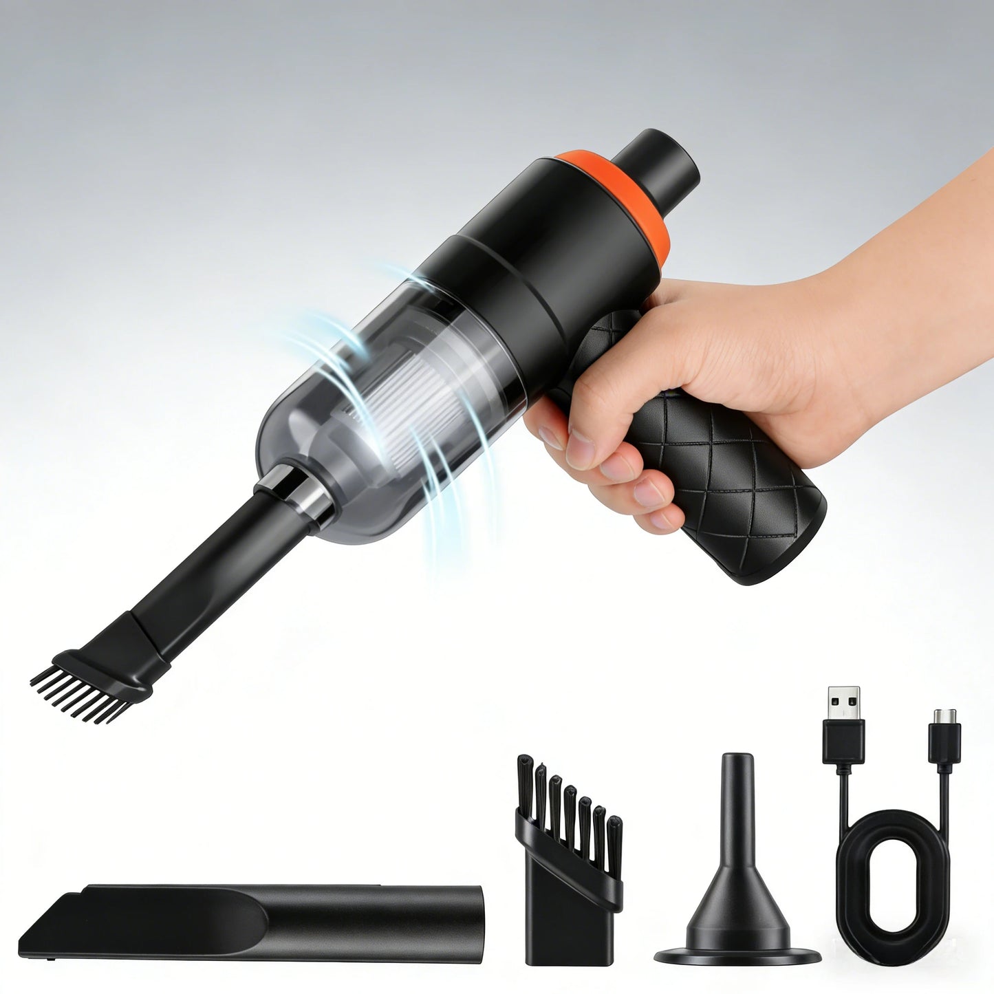 Compact 120W wet and dry cordless mini vacuum