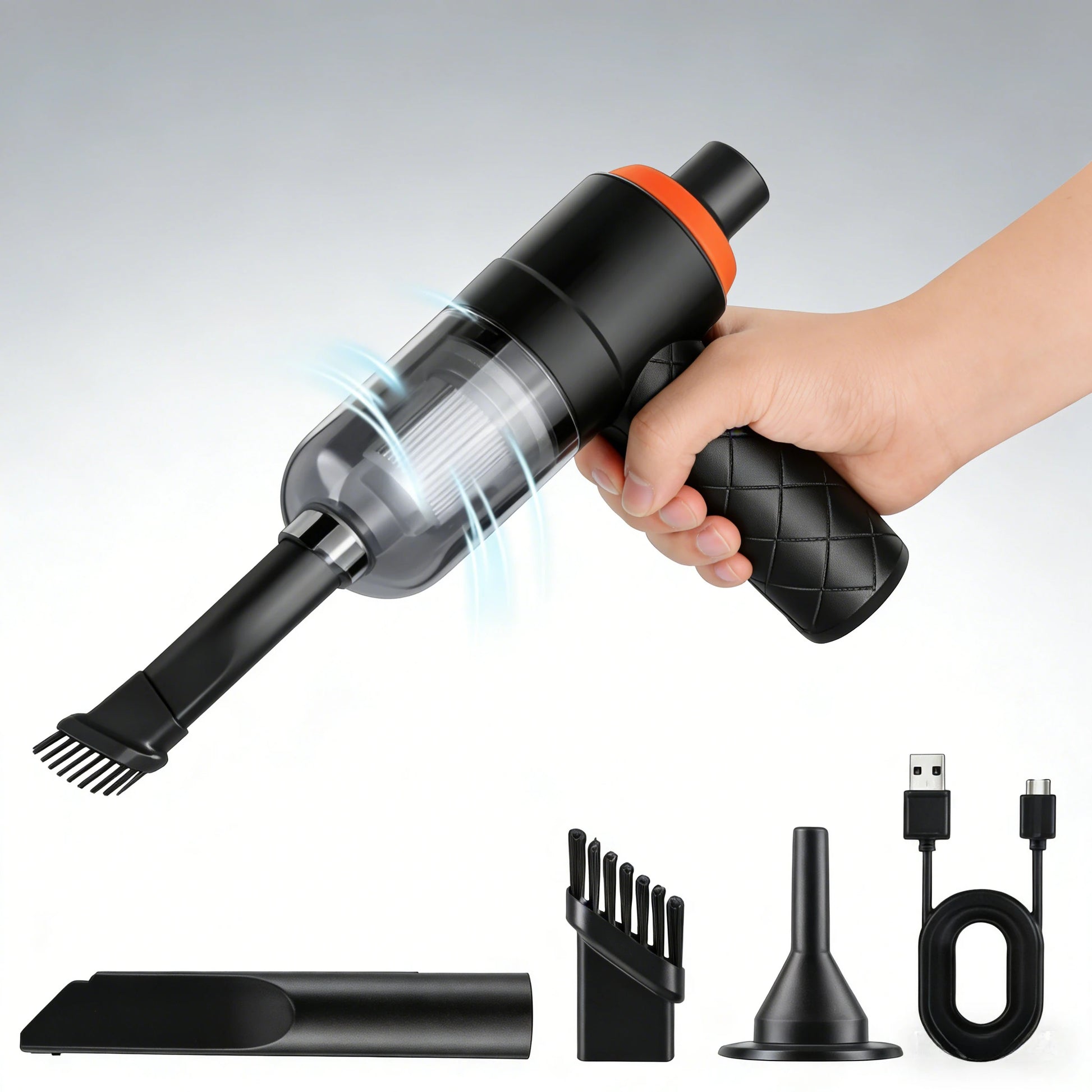 Compact 120W wet and dry cordless mini vacuum