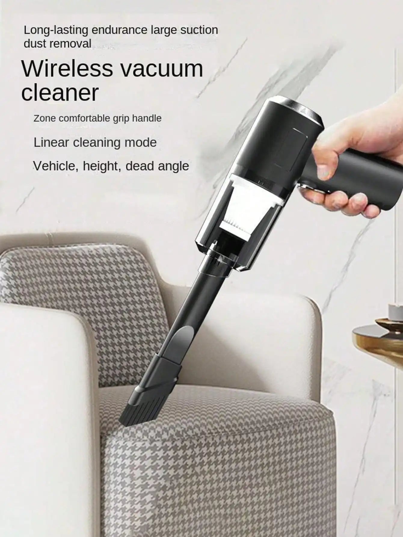 PetPro multi-nozzle cordless handheld vacuum with attachments